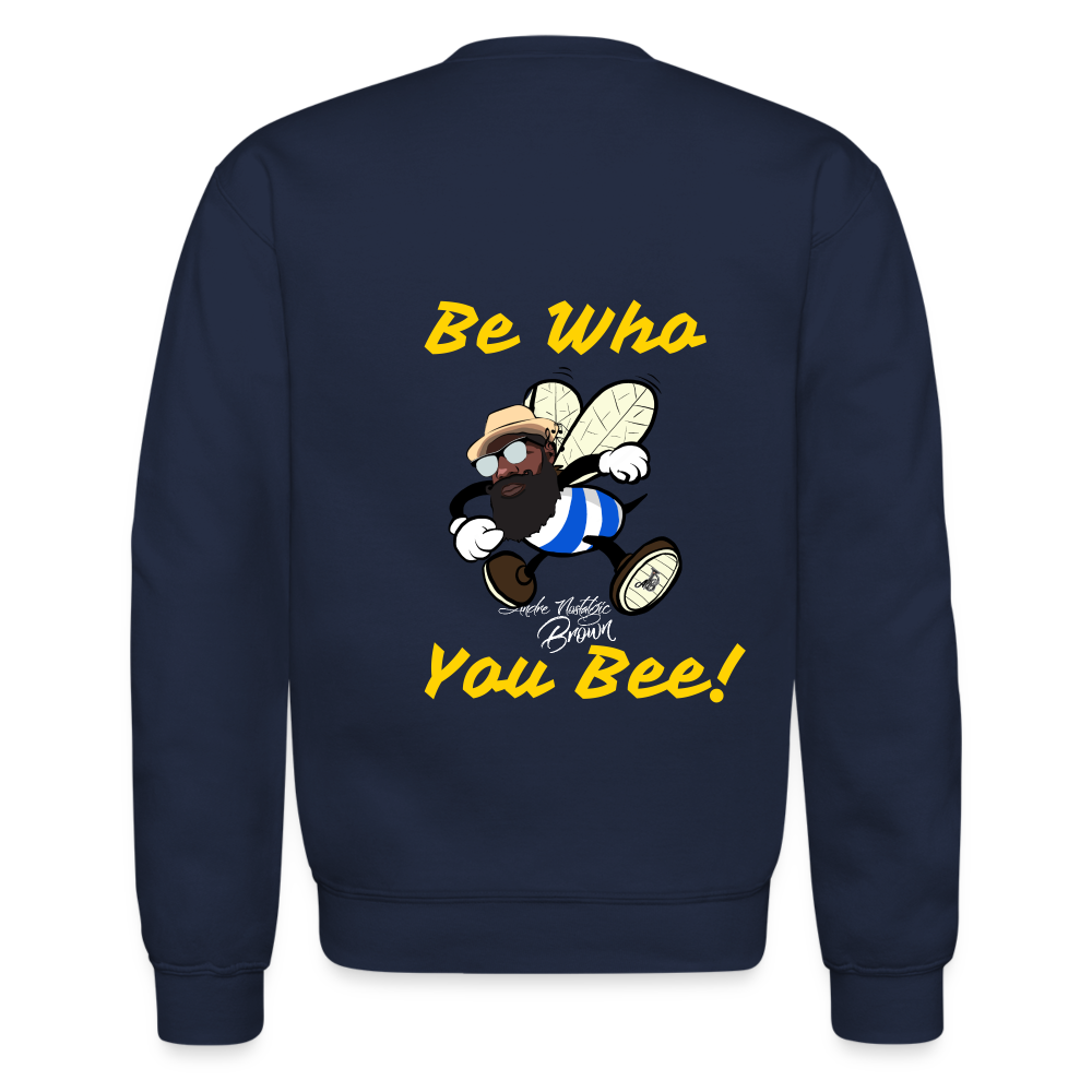 Be Who You Bee Baritone Crewneck Sweatshirt - navy