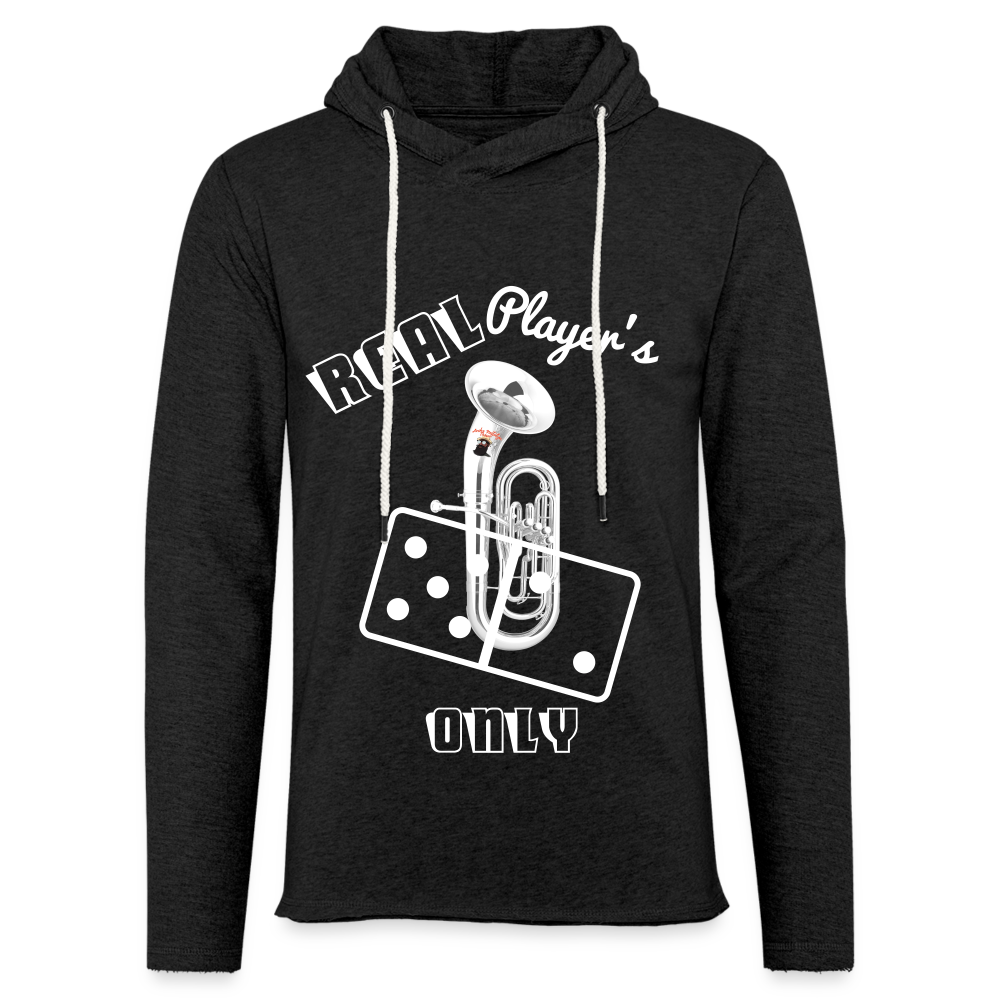 Real Players Only Unisex Lightweight Terry Hoodie - charcoal grey